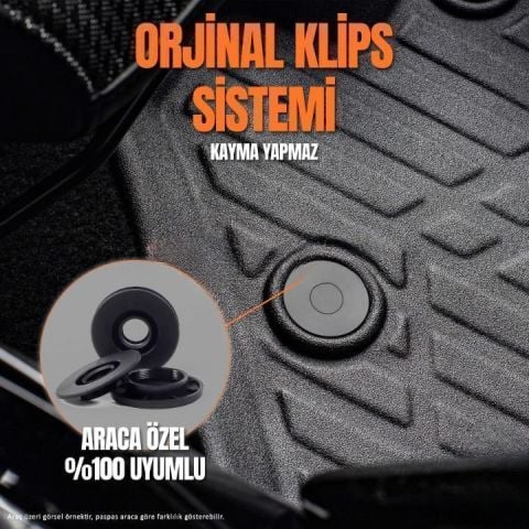 Ford Focus 3 3D Paspas Havuzlu Pro 2011-2014