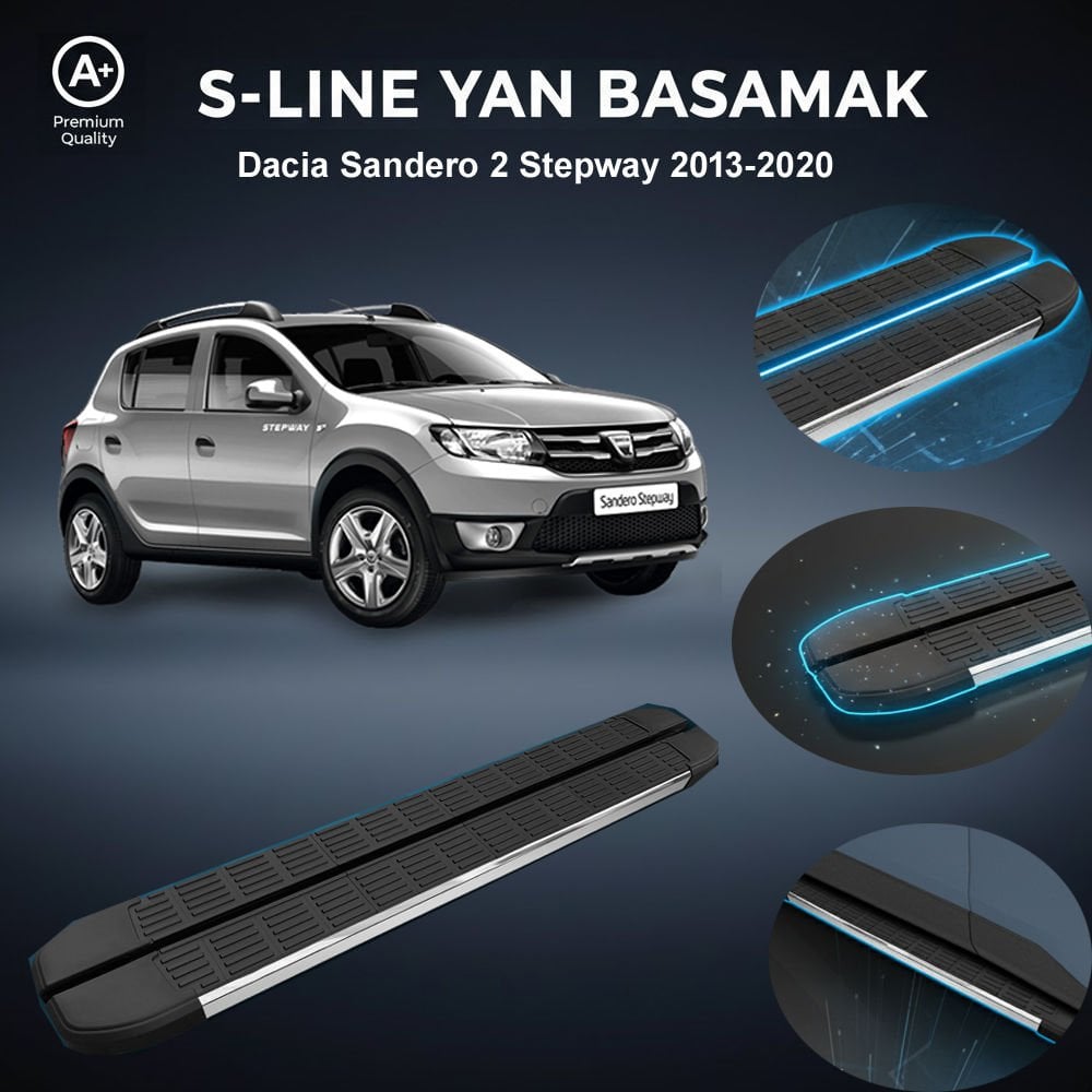 Dacia Sandero Stepway S-Line Premium Krom Yan Basamak   2013-2020