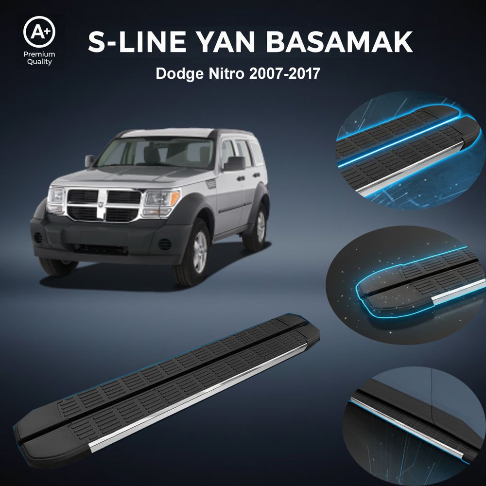 Dodge Nitro S-Line Premium Krom Yan Basamak  2007-2017