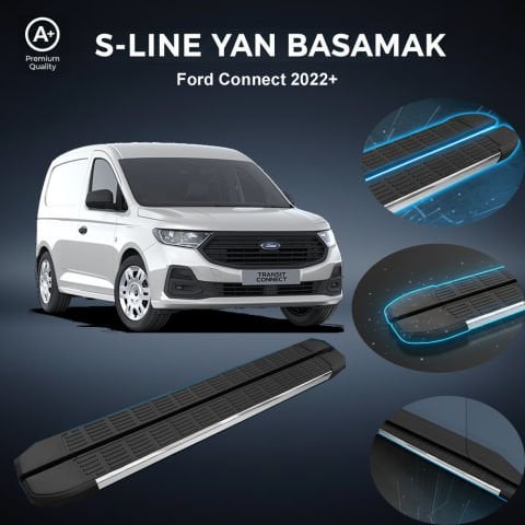 Ford Connect S-Line Premium Krom Yan Basamak  2022 Sonrası