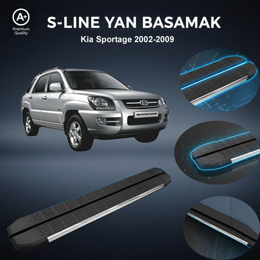 Kia Sportage S-Line Premium Krom Yan Basamak  2002-2009
