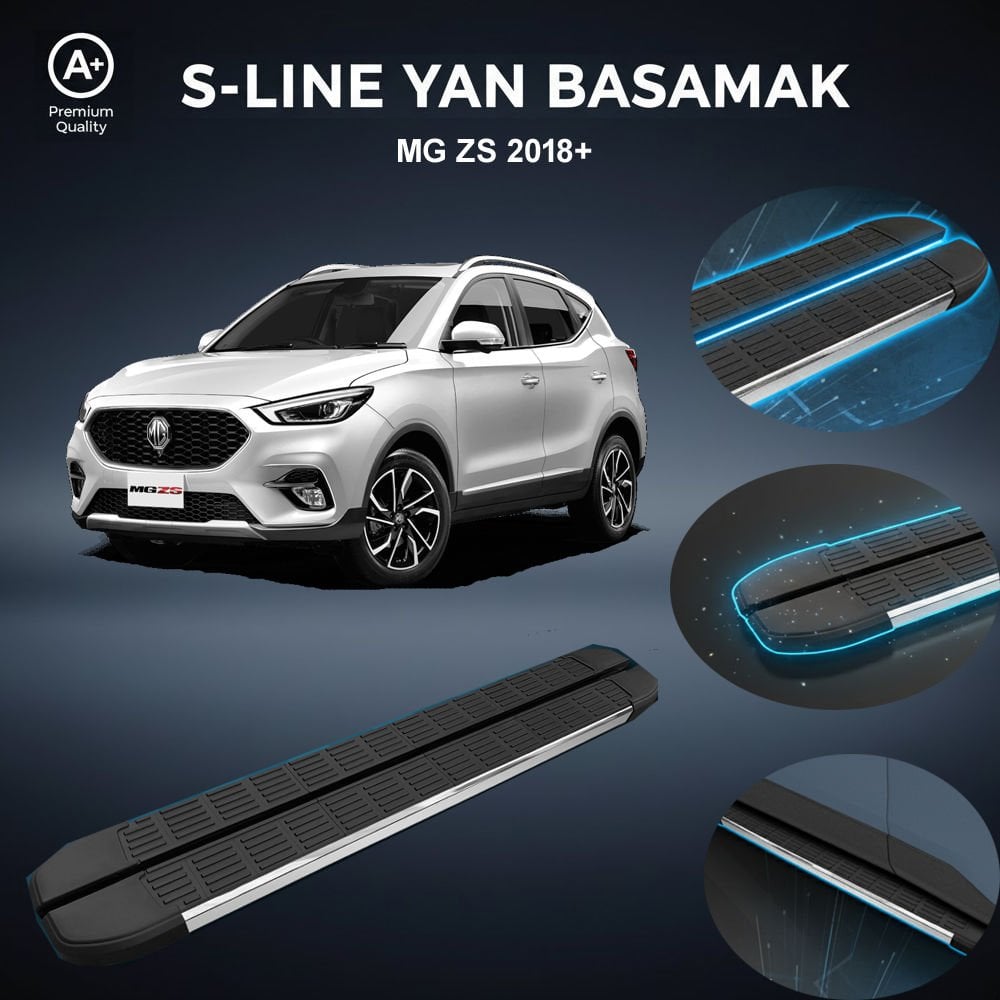 MG-ZS S-Line Premium Krom Yan Basamak 2018 Sonrası