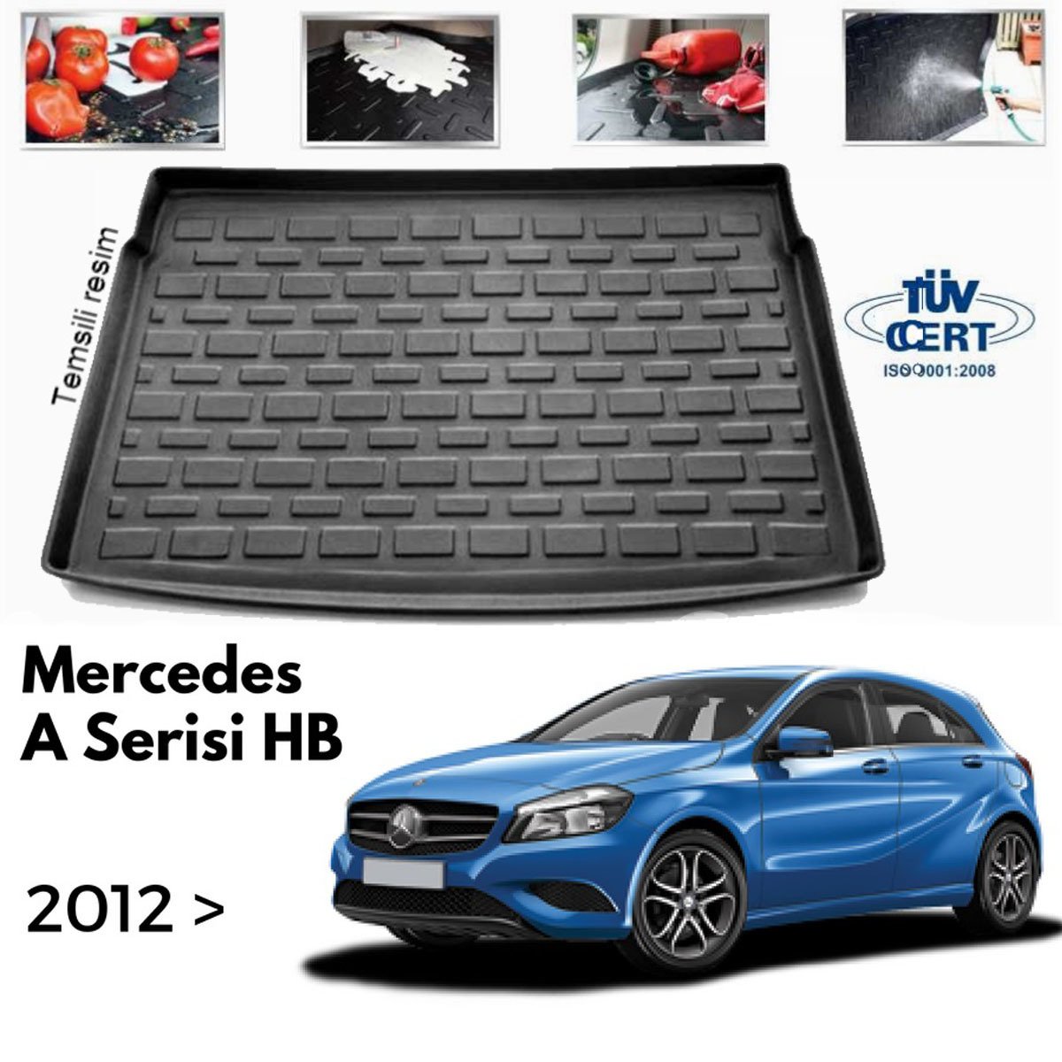 Mercedes A Class W176 Bagaj Havuzu Paspası 2012-2018