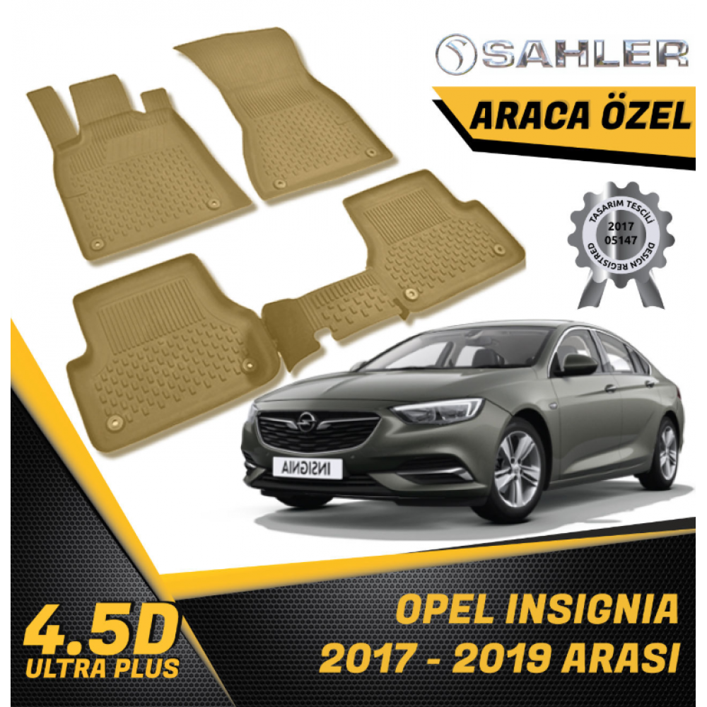 Opel insignia Havuzlu Paspas Bej 4,5D Sahler 2017-2019 Arası