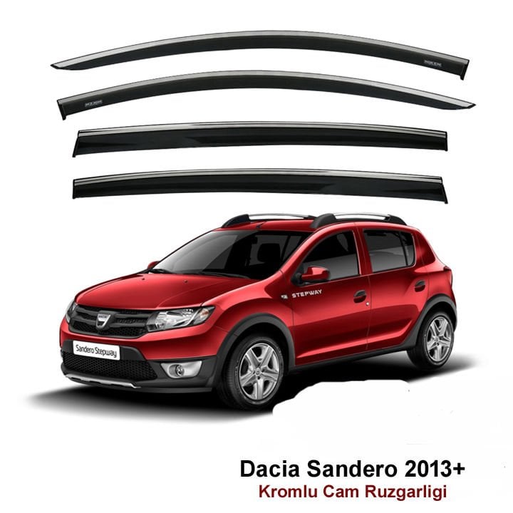 Dacia Sandero Kromlu Cam Rüzgarlığı Niken 2013 Sonrası