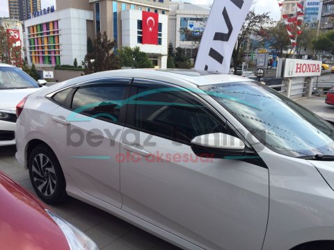 Honda Civic Fc5 Kromlu Cam Rüzgarlığı Niken 2016 Sonrası