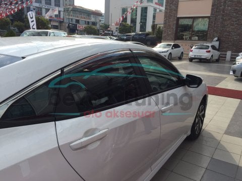Honda Civic Fc5 Kromlu Cam Rüzgarlığı Niken 2016 Sonrası