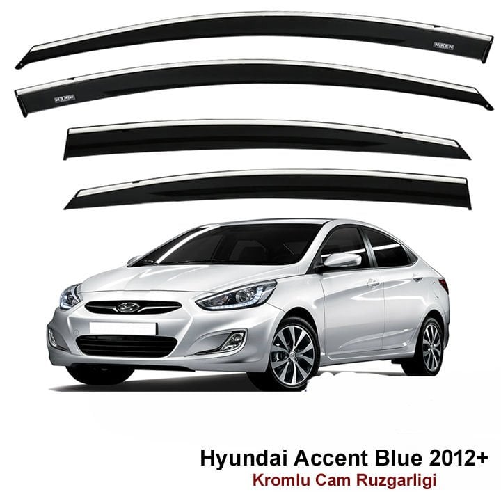 Hyundai Accent Blue Kromlu Cam Rüzgarlığı Niken