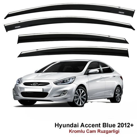 Hyundai Accent Blue Kromlu Cam Rüzgarlığı Niken