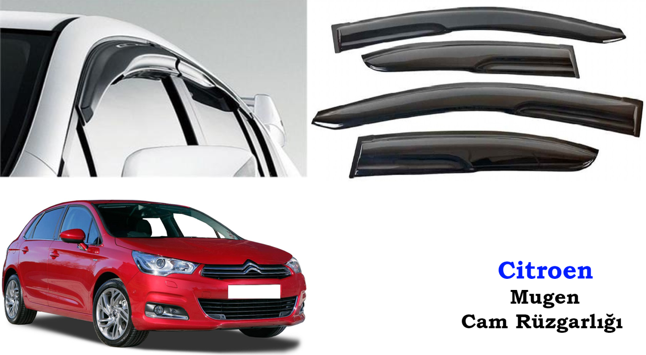 Citroen C4 Mugen Cam Kenar Rüzgarlığı 2011-