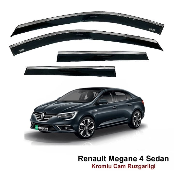 Renault Megane 4 Sedan Kromlu Cam Rüzgarlığı Niken