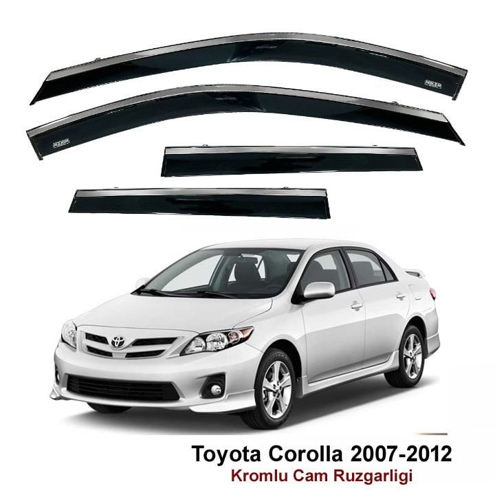 Toyota Corolla Kromlu Cam Rüzgarlığı Niken 2007-2012