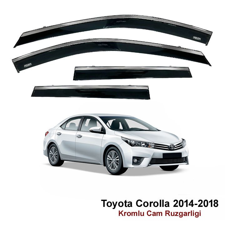 Toyota Corolla Kromlu Cam Rüzgarlığı Niken 2014-2018