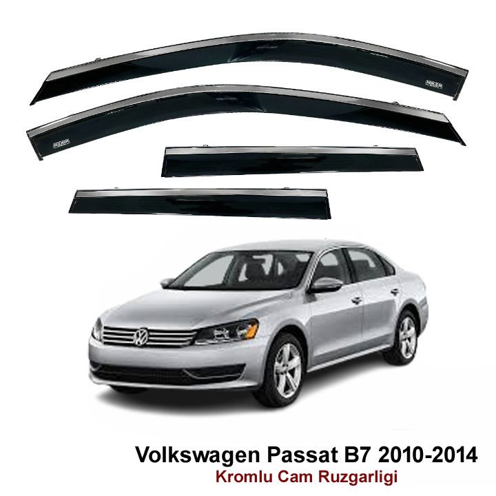 Volkswagen Passat B7 Kromlu Cam Rüzgarlığı Niken 2010-2014