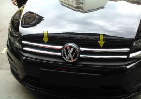 Volkswagen Caddy Ön Panjur Kromu Nikelajı 2015 Sornası