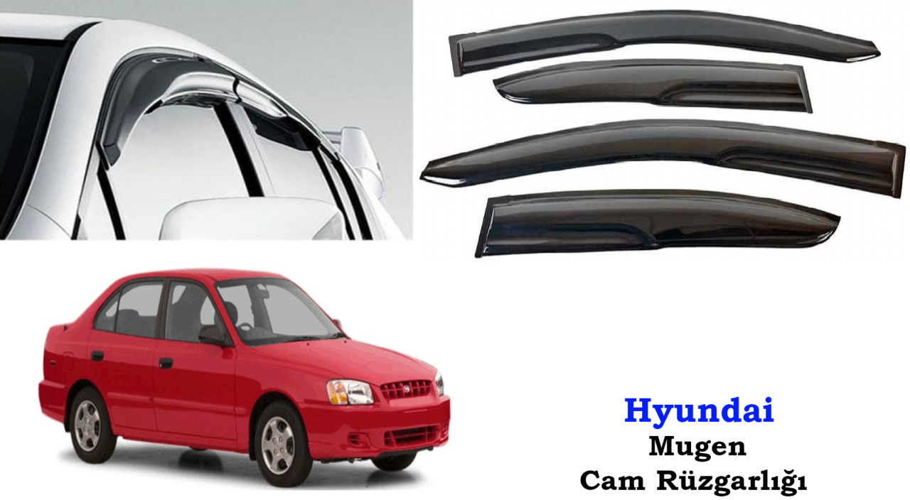 Hyundai Accent Admire Mugen Cam Kenar Rüzgarlığı 2001-2005