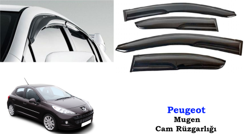 Peugeot 207 Mugen Cam Kenar Rüzgarlığı 2006-