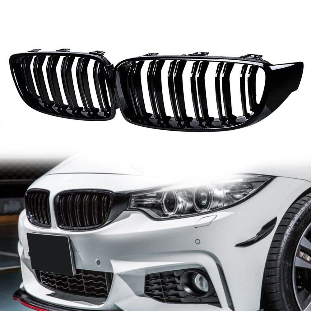 Bmw 4 Serisi F32 Ön Panjur Böbrek M4 Model OEM Piano Black