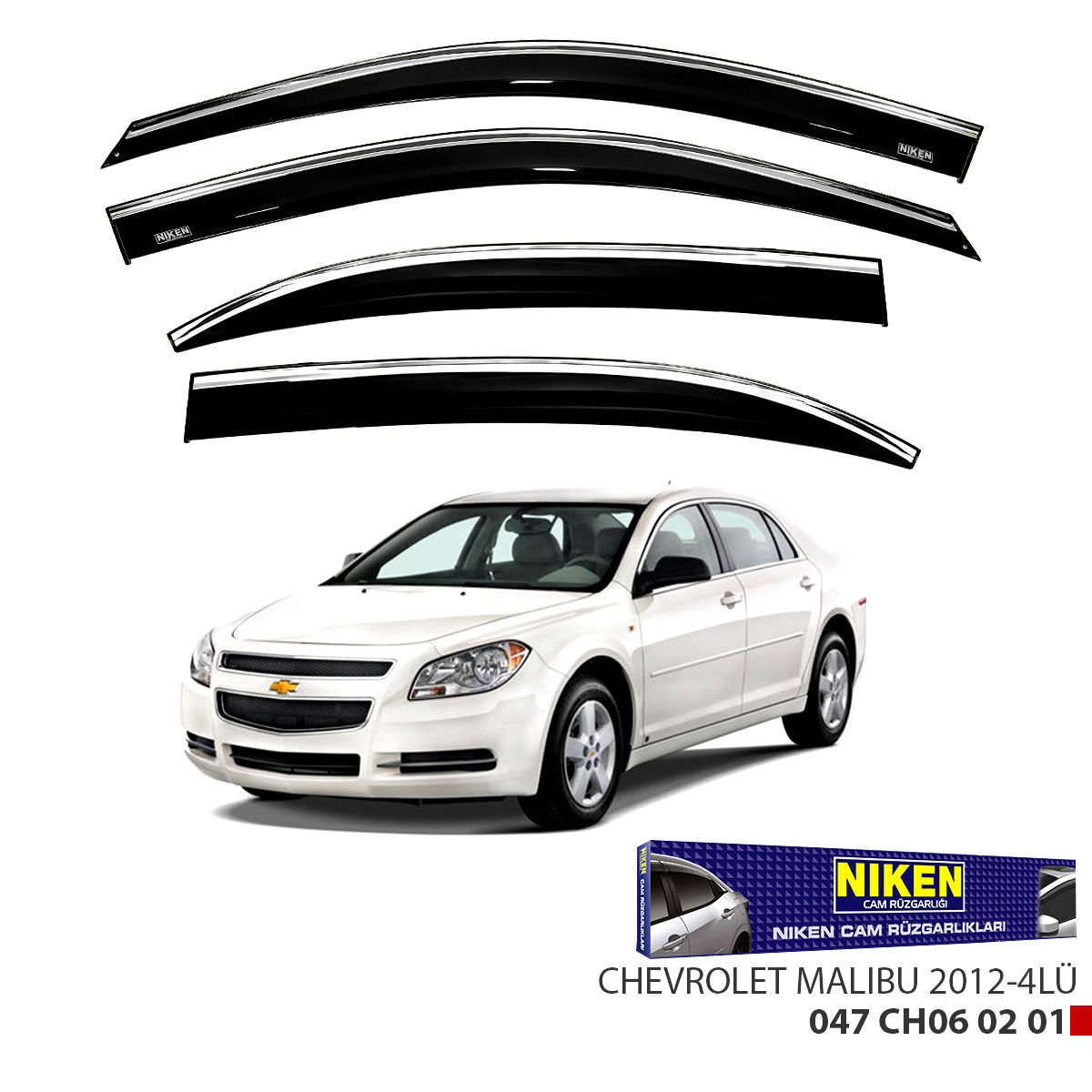 Chevrolet Malibu Kromlu Cam Rüzgarlığı Niken 2012 Sonrası
