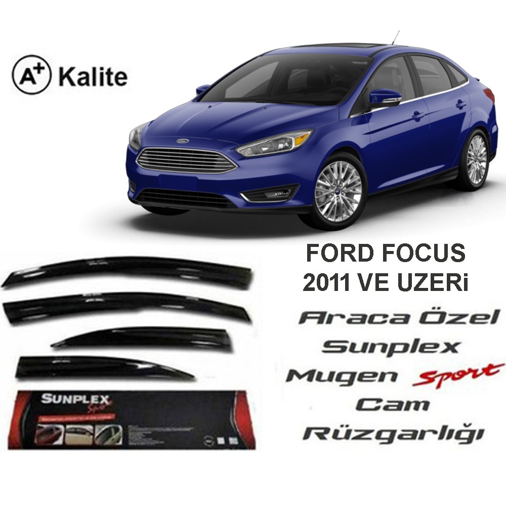 Ford Focus 3 Cam Rüzgarlığı Mugen Tip Sunplex