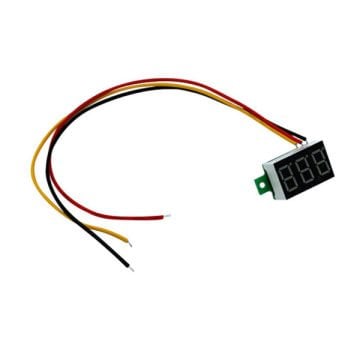 0.28 inch DC 0-100V Mini Dijital Voltmetre 3 Kablolu DC