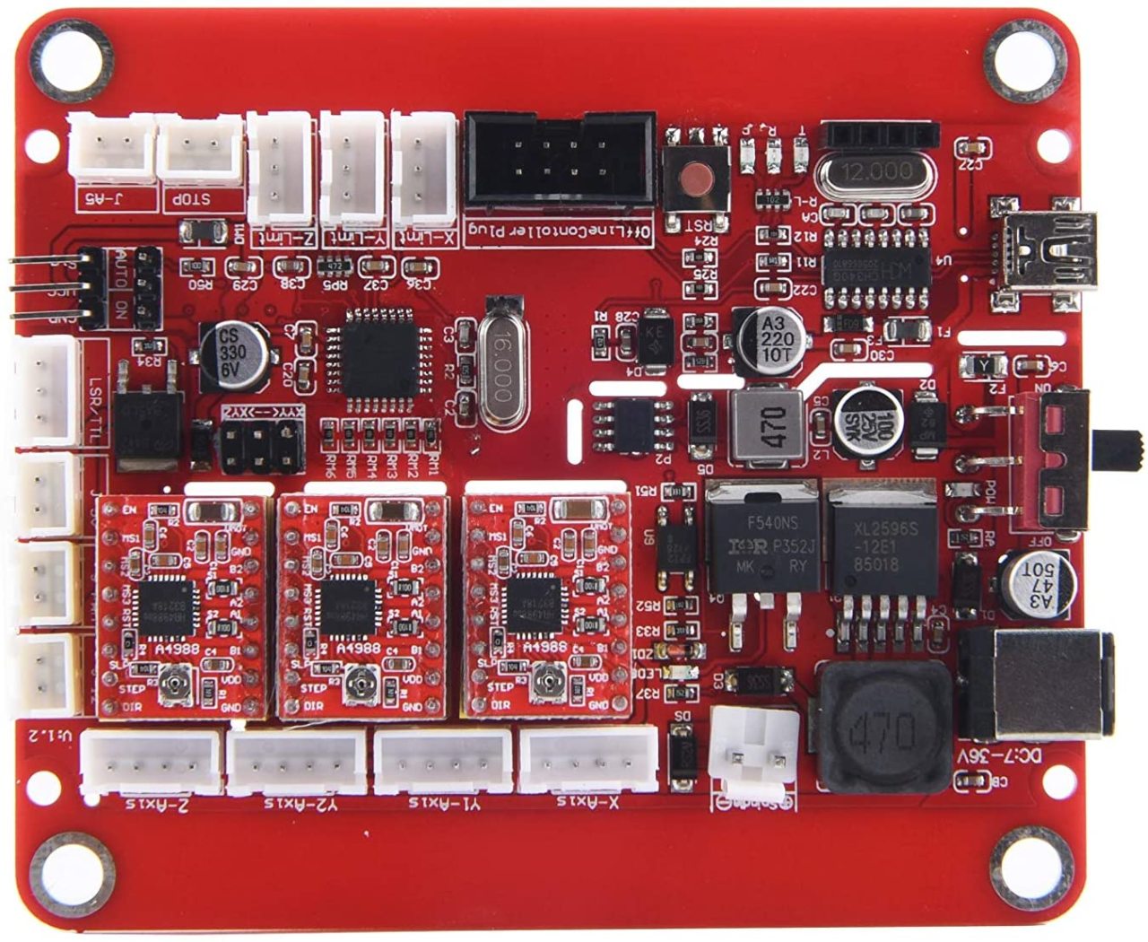 CNC3018 15W Lazer Uyumlu CNC Makinesi Anakart + USB Kablo