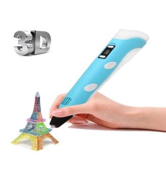 3D Pen Baskı Kalemi - Full Set - Mavi