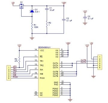 Tek Fırçalı DC Motor Sürücü BD65496MUV