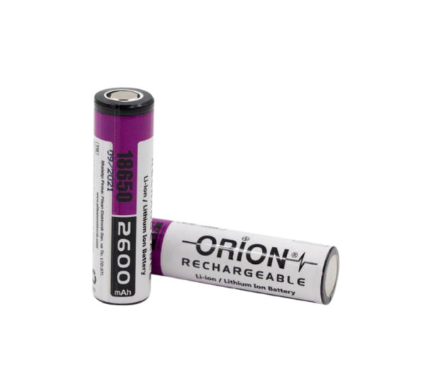 Orion 18650 3.7V 2600mAh Şarj Edilebilir Li-ion Pil - Başsız