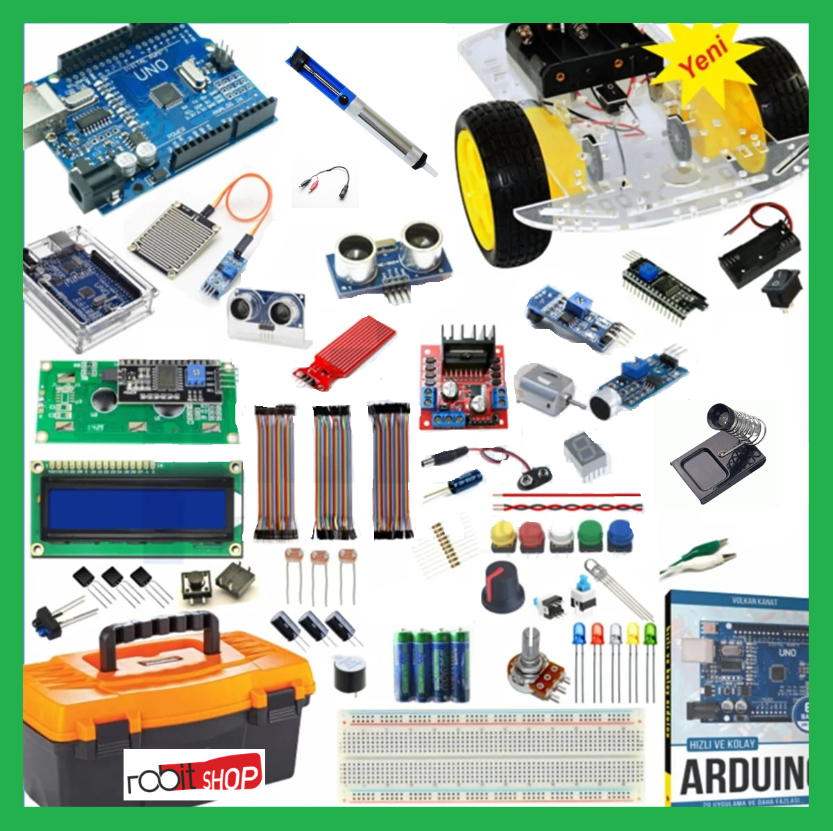 Arduino Başlangıç Seti Uno R3 ( Ch340 ) - 107 Parça 344 Adet