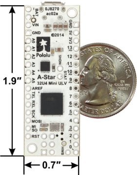 A-Star 32U4 Mini ULV Geliştirme Kartı