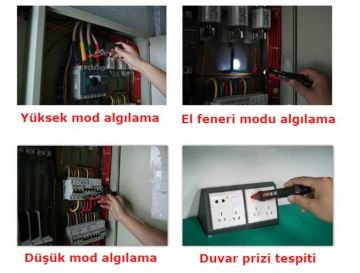 Uni-T UT12E Temassız Ac Voltaj Gerilim Dedektörü