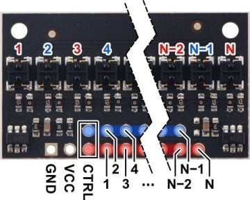 Yansıma Sensör Kartı 31'li Seri QTRX-HD-31A