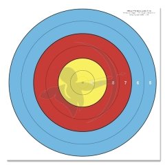 Hedef Kağıdı 80 cm Centre 6-Ring Target Face FITA