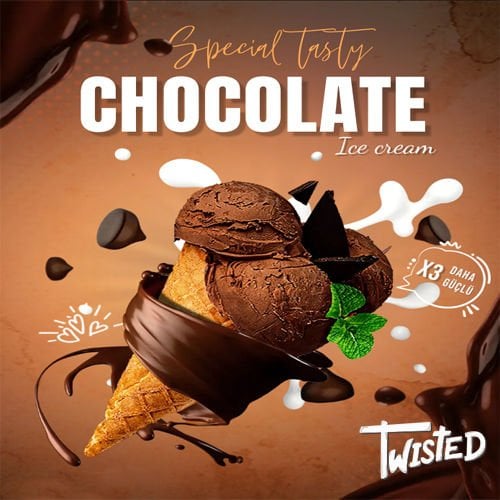 Twisted Chocolate Ice Cream