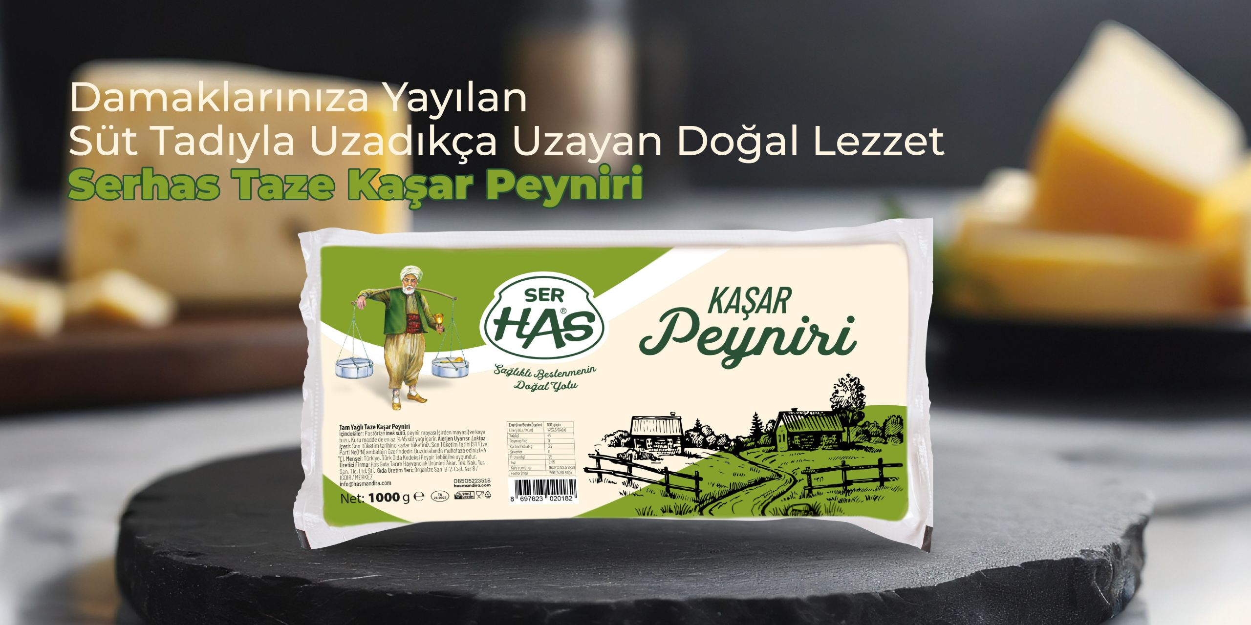 Serhas Taze Kaşar Peyniri 1kg