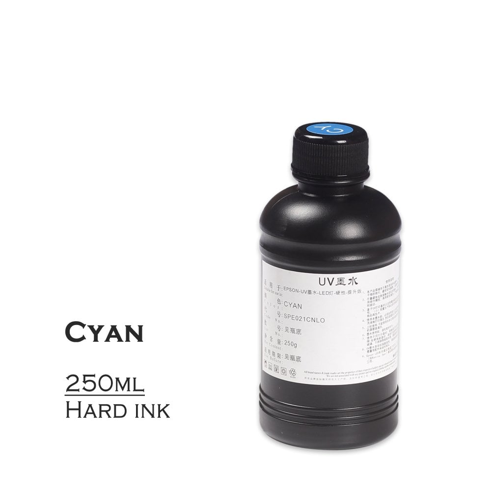 Uv Mürekkep 250 ml-Cyan- Sert Zemin