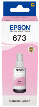 Epson T673 Açık Kırmızı L800 / L810 / L850 / L1800 için  70 ml Orijinal Mürekkep