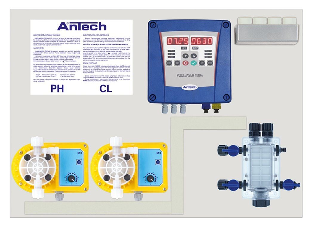 Antech Sistem 04 Havuz Kimyasalı Dozajlama ve Kontrol Ünitesi