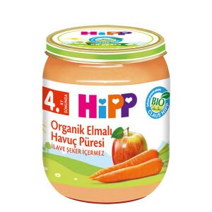 Hipp Organik Elmalı Havuç Püresi 125gr