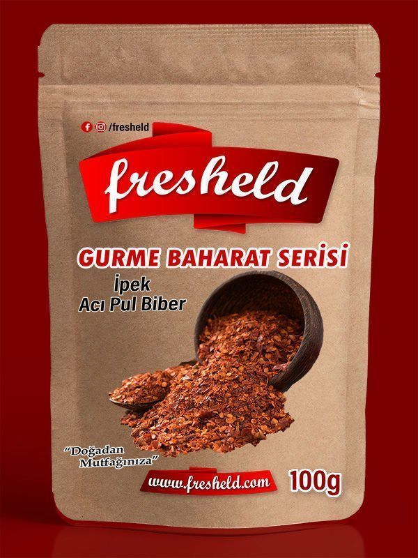 5 Paket -  İpek Acı Pul Biber 100gr