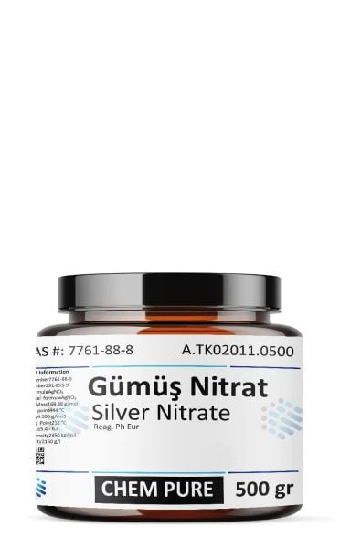 Gümüş Nıtrat | 500 gr | Chem Pure | Silver NItrate