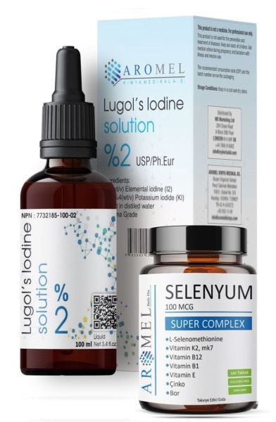 Selenyum 120 Tablet  | Set | %2 Lugol 100 ml İyot Damlası