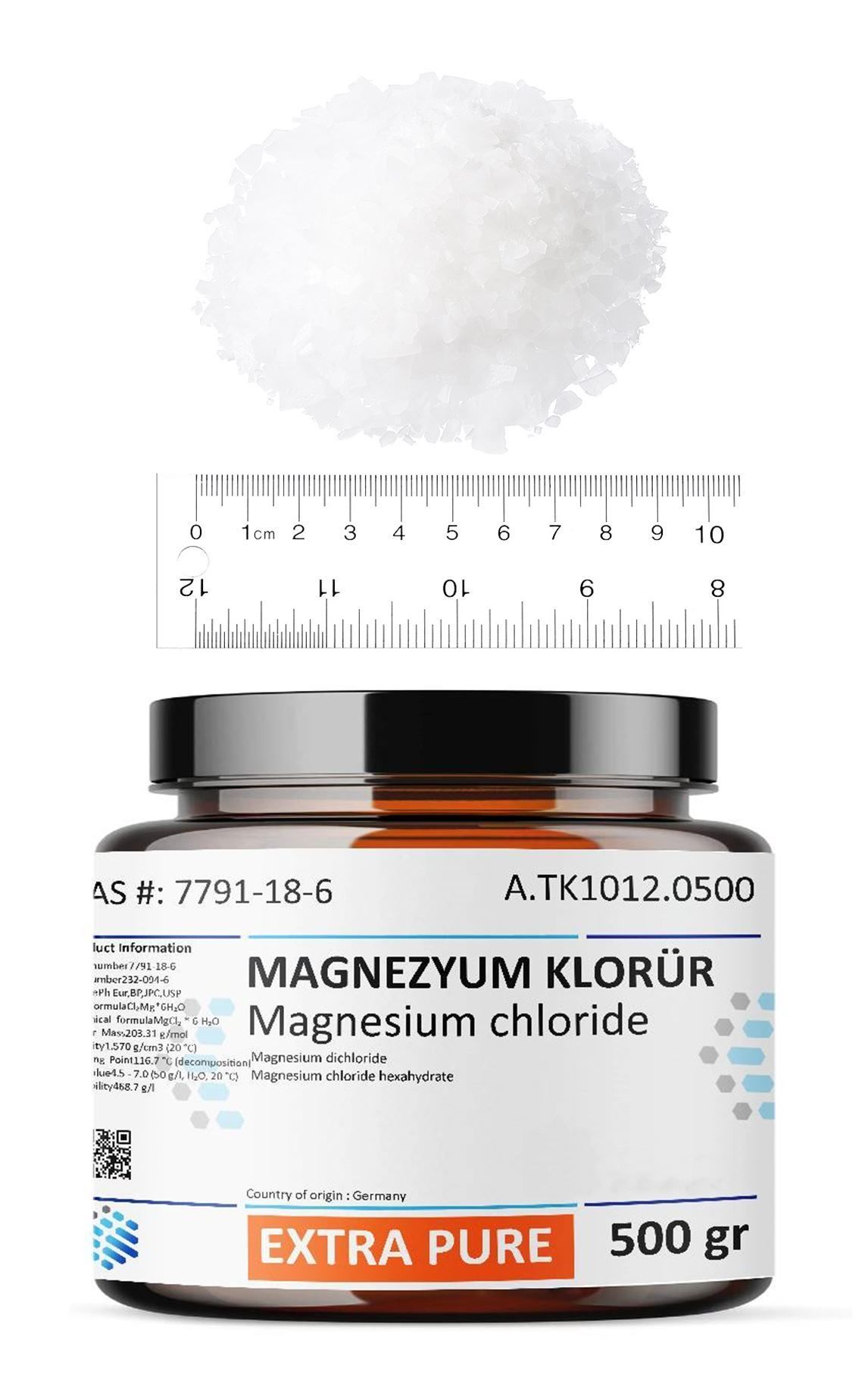 Magnezyum Klorür | 500 gr | Yenilebilir, Food Grade | Magnezyum Yağı Yapılır