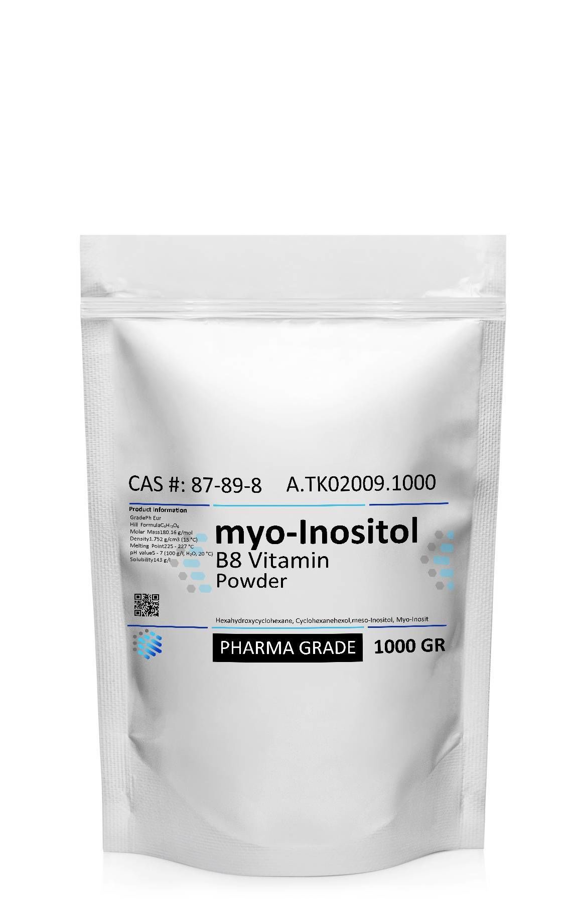 B8 Vitamini, Myo inositol | 1 kg | Pharma Grade | Miyo inositol