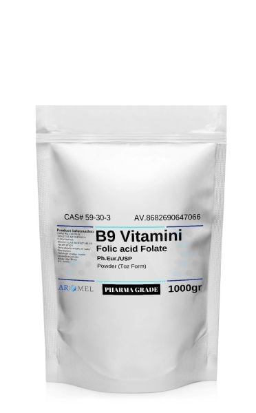 Aromel B9 Vitamini Folik Asit | 1 Kg | Folic acid Folate