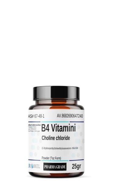 Aromel B4 Vitamini Kolin Klorür | 25 gr | Choline Chloride