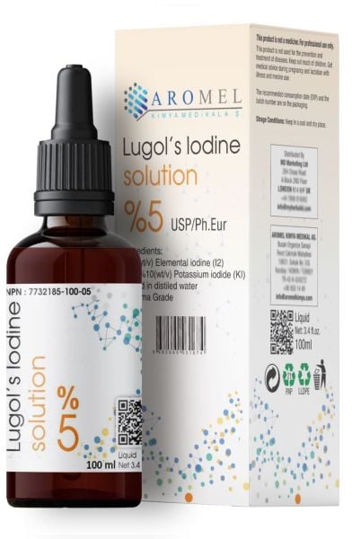 Aromel Lugol Çözeltisi %5 lik | 100 ml | Lugols iodine Solution