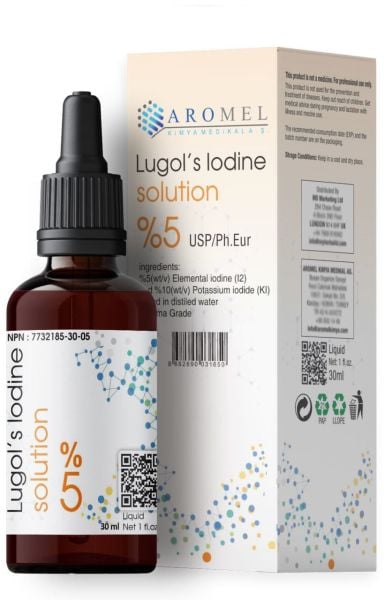 Aromel Lugol Çözeltisi %5 lik | 30 ml | Damlalıklı Şişe