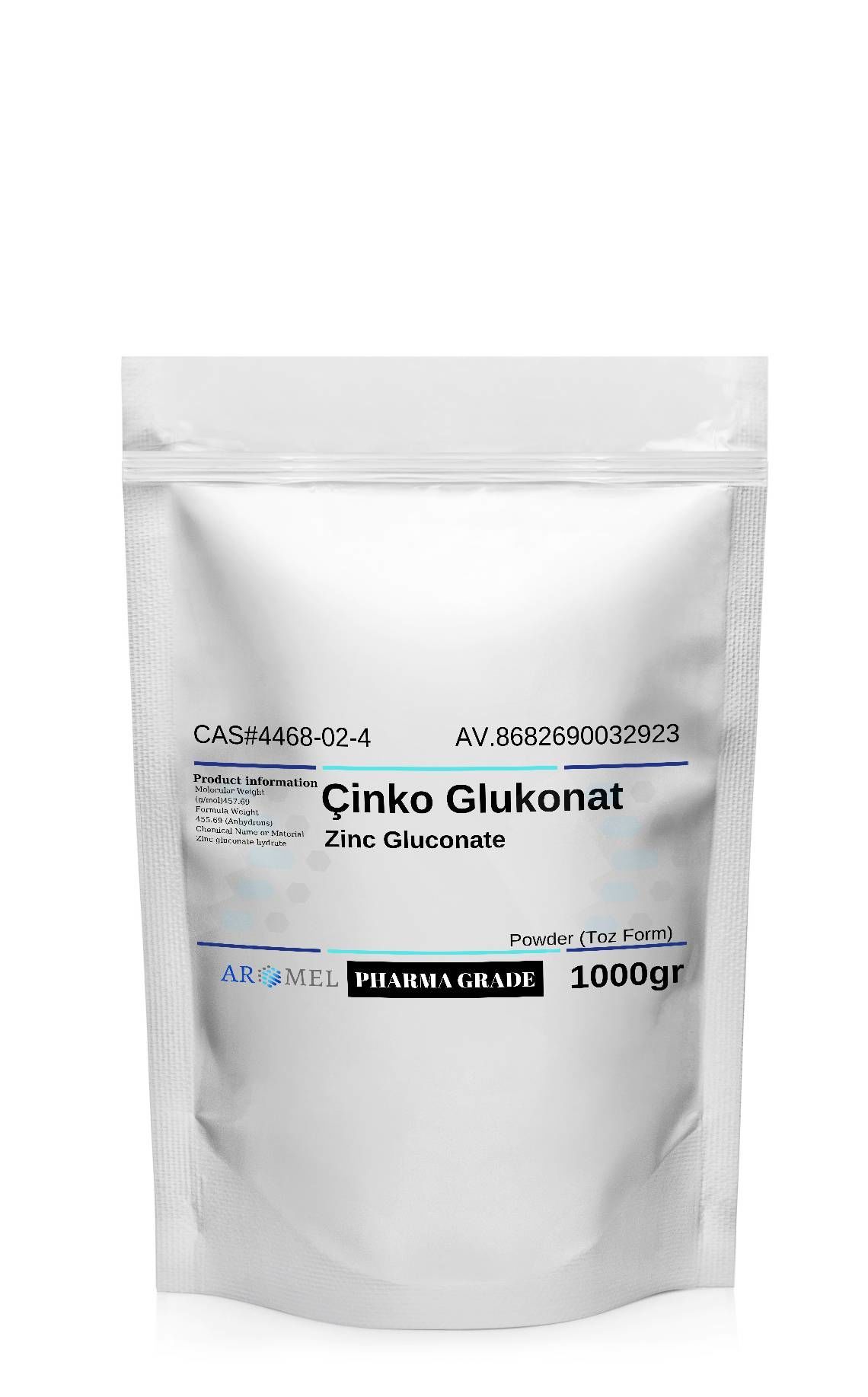 Aromel Çinko Glukonat | 1000 gr | ‎Zinc Gluconate